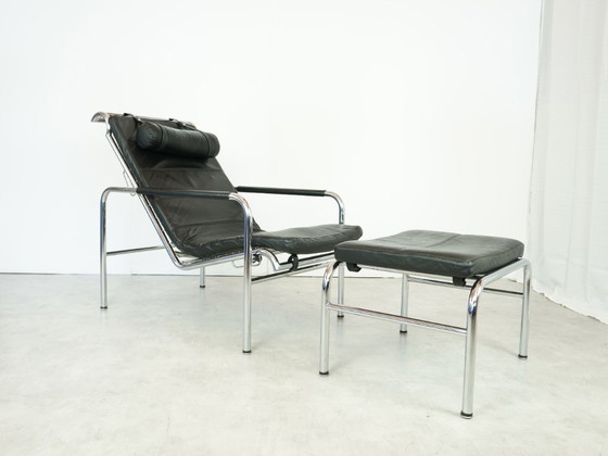 Image 1 of Gabrielle Mucchi Zanotta Genni Lounge Chair Ottoman Vintage