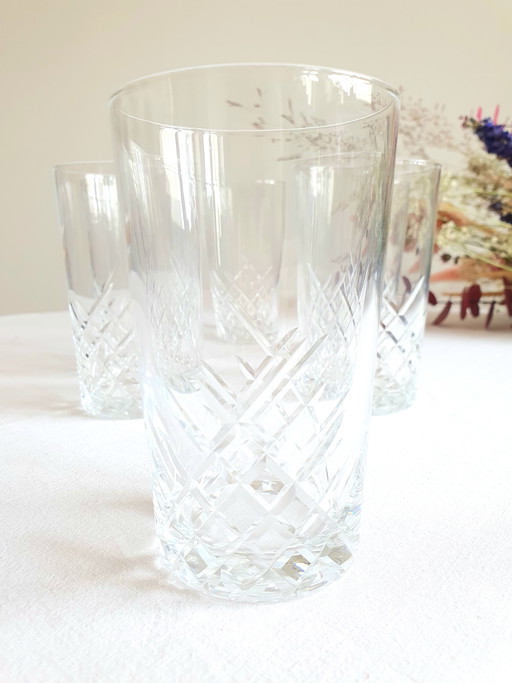Antique crystal glasses