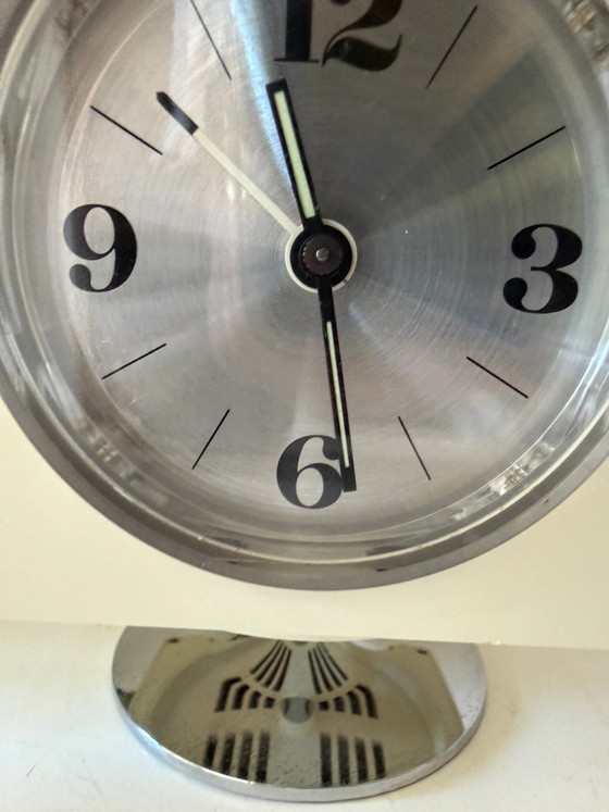 Sveglia Cubic Romantic - Orologio Space Age Raymond Loewy – Chrome (photo 5 of 6)