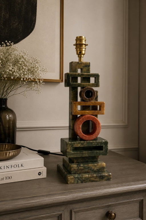 Volterra alabaster table lamp, 1960, Cooperativa Artieri