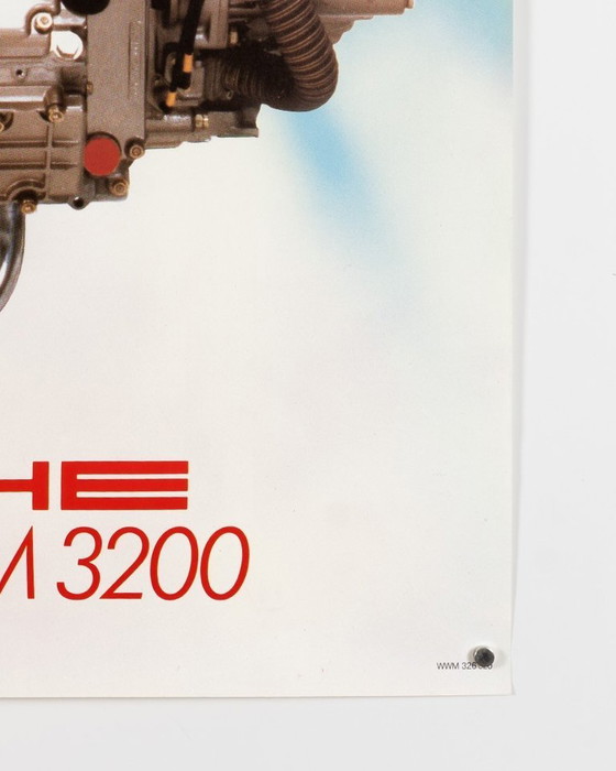 Image 1 of Porsche PFM 3200 In giro per il mondo – 1985 – Poster originale vintage Porsche di Strenger Grafik Design – Moderno – 102x76 cm