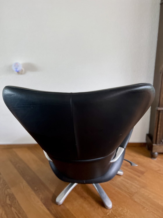 Image 1 of Fauteuil en cuir noir Leolux Formi
