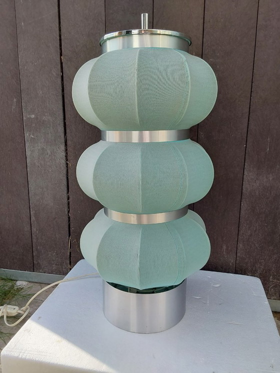 Image 1 of Danese Castiglione Enzo Mari mushroom style type floor lamp space agelamp fabric