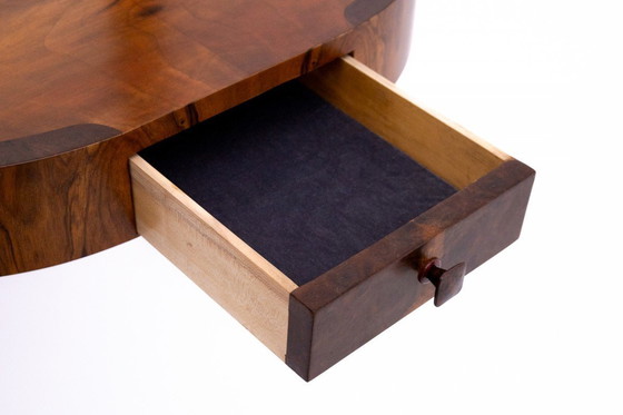 Image 1 of Tavolino da toilette con sedia in stile Art Déco, Polonia, metà del XX secolo.