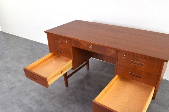 Image 1 of Bureau de direction danois moderne en teck, style Mid-Century Modern, années 1960