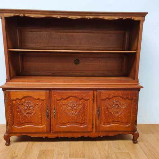 Vintage Louis XV wall cabinet sideboard dresser bookcase