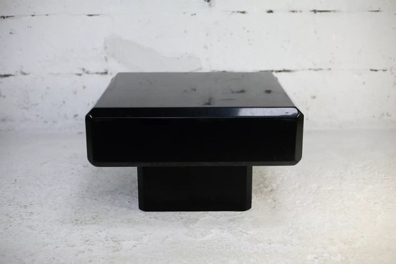 Image 1 of Tavolino da caffè in legno laccato nero