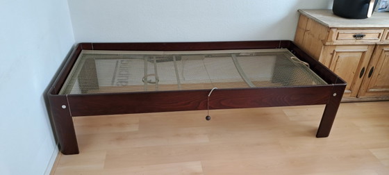 Auping single bed with adjustable slatted base, dark brown wood, Metal, Modern (photo 2 of 5)