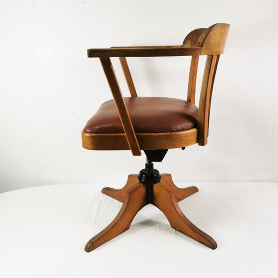 Image 1 of Art Deco bureaustoel, Ehapa, Denemarken, jaren 1930