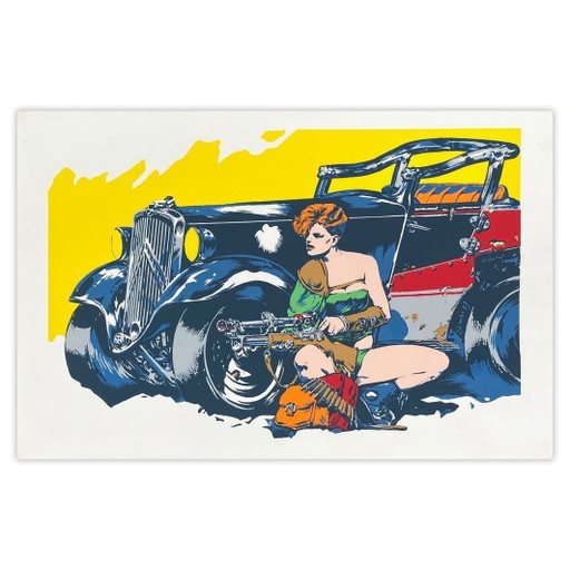 Collectif - Citroen Screenprint Citroën et la BD - Tanino Liberatore 1984 – lithos zeefdrukken, Paper