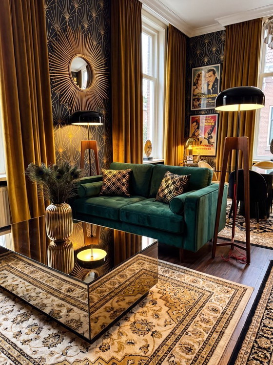 Image 1 of Club de Lumen „The Crescent“ Limited Edition Stehleuchten – Art-Deco-Kollektion – 1 Set mit 2 Stück