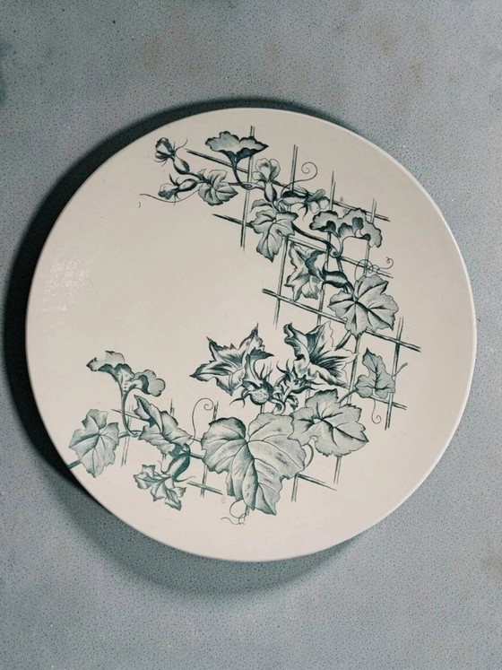 Longchamp plate model "Treillage" – Crockery, Porcelain, Art Nouveau (photo 2 of 8)