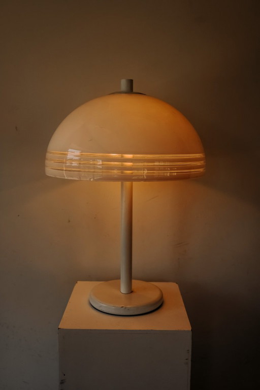 Vintage Dijkstra Mushroom Table Lamp with Plexiglass Shade, 1970s – tafellampen, Metal (photo 2 of 8)