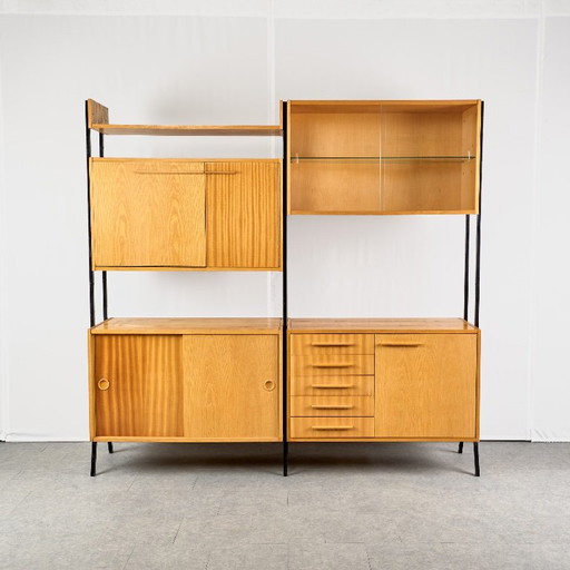 Vintage Modular Wall Unit, 1960s, Czechoslovakia – wandkast, Wood