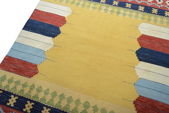 Image 1 of Handgewebter Designer Kelim Fars - 190 X 141 Cm - Modern