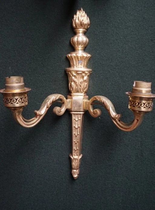 Een paar wandlampen – Bronze (photo 2 of 7)