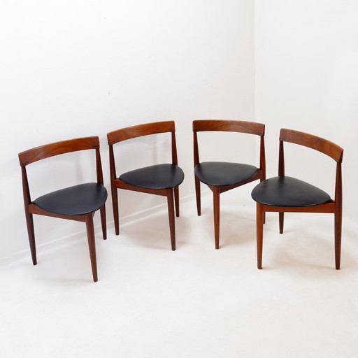 Set di 4 sedie “rondette” in teak di Hans Olsen per Frem Røjle, 1950