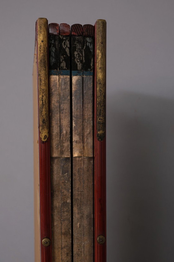 Image 1 of Antique Japanese 6-Panel Folding Screen Rinpa School-style