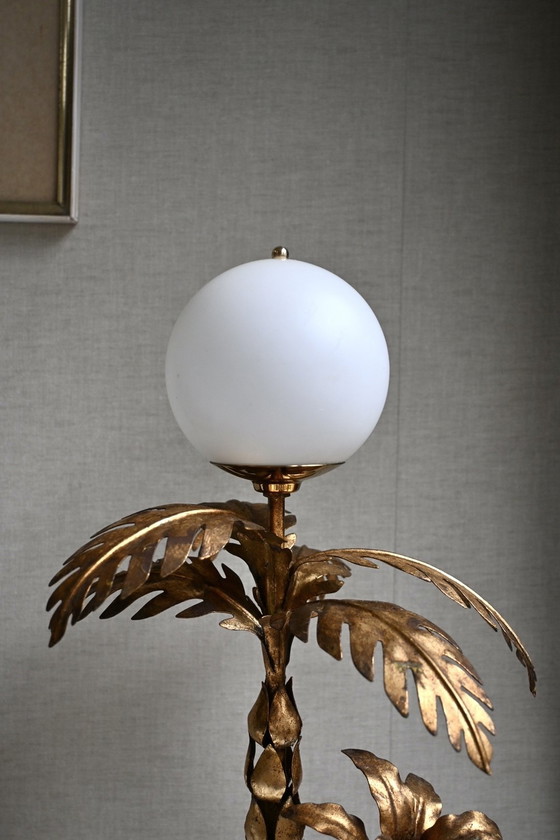 Image 1 of Hollywood Regency Table Lamp Palm Tree Hans Kögl