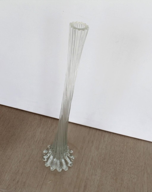Vaso solitario/a forma di spirale, grande 40 cm, anni '60