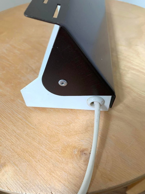 Image 1 of 1970s bedside lamp – dark brown vintage design with rotating shade