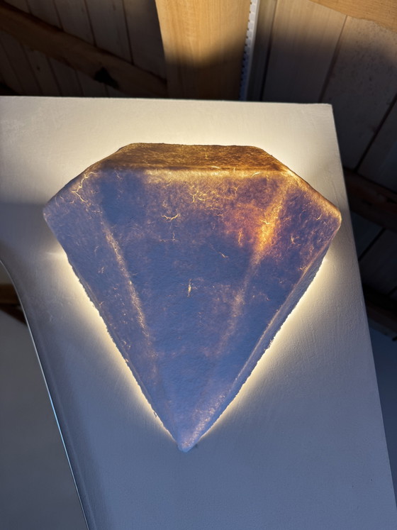 Vintage Habitat Diamond Shape Papier-Mâché Wall Sconces – Wall lights, Paper (photo 11 of 15)