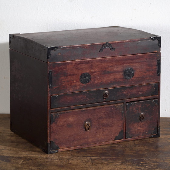 Antique small Japanese chest with drawers and compartments – Japan, circa 1900 – Chest of drawers (photo 4 of 40)