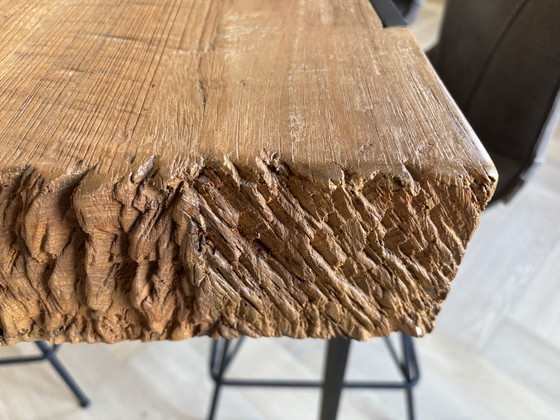 Image 1 of Teak bar table with 4 XOOON stools