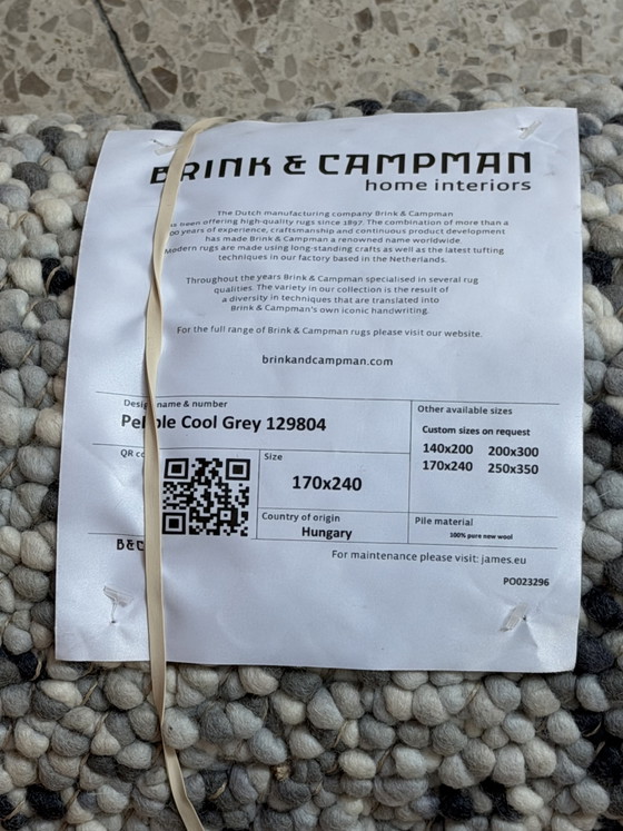 Tapis Brink and Campman Pebble Gris Froid Neuf – Brink & Campman, Wool (photo 8 of 14)