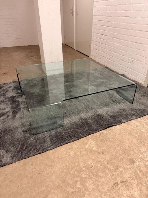 Mesa de centro de diseño de vidrio Fiam "Neutra"