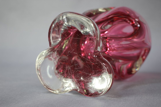 Image 1 of Bohemian Art Glass Vase by Josef Hospodka, Czechoslovakia, 1960s