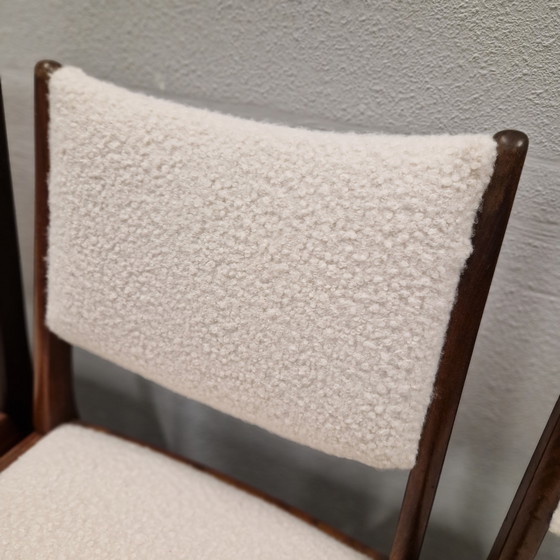 Image 1 of Set di 4 sedie danesi vintage rivestite di recente