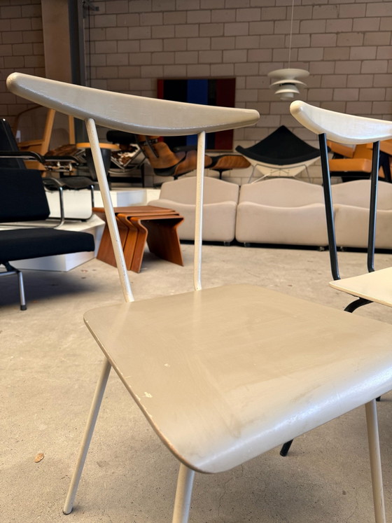 Auping Dressboy chair, Wim Rietveld (stock: 3), Chairs and lounge chairs, Metal, Wood, Black (photo 9 of 15)