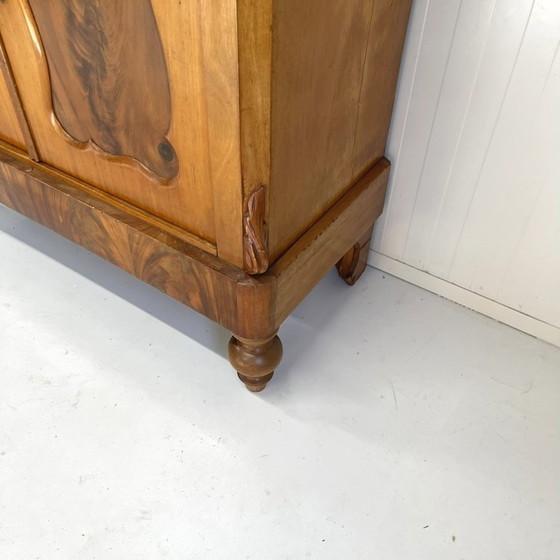 Image 1 of Antique Biedermeier Valve Secretaire Cabinet Desk