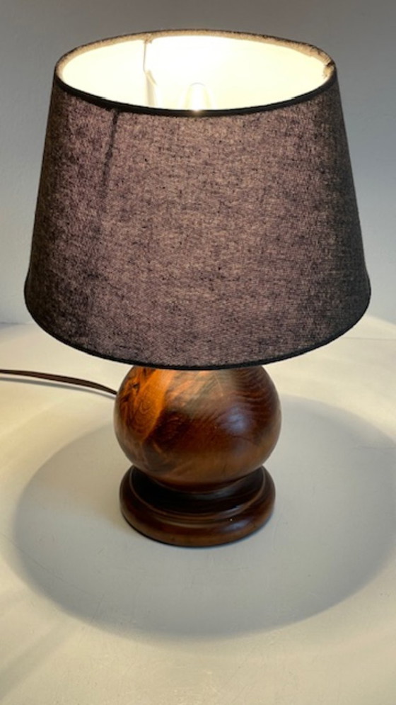 Image 1 of Vintage Country Style Solid Wood Lamp