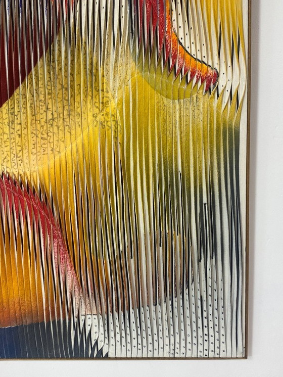 Image 1 of Textile sculpture-painting: The Dance of Colors