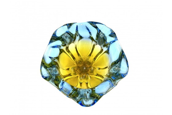 Image 1 of Glass bowl - ashtray, Czech Republic, 1960s