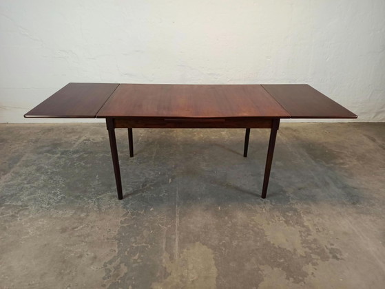 Table de salle à manger vintage extensible du milieu du siècle, Tables de salle à manger, Bois, Marron (photo 3 sur 15)