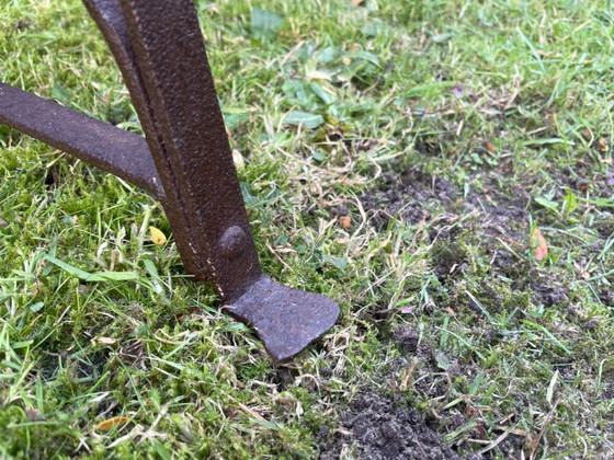 Banc vintage français avec dossier pour entrée ou jardin – Bancs de jardin, Wood, Iron (photo 10 of 19)