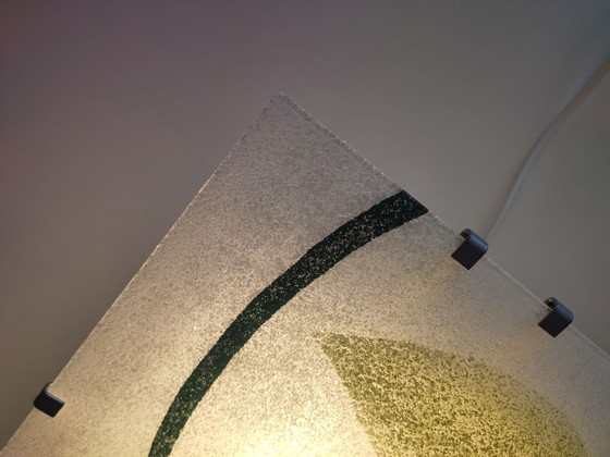 Lampada Ikea anni '90 Gyllen Julia Treutiger, Applique, Metallo, Vetro, Bianco (foto 7 di 13)