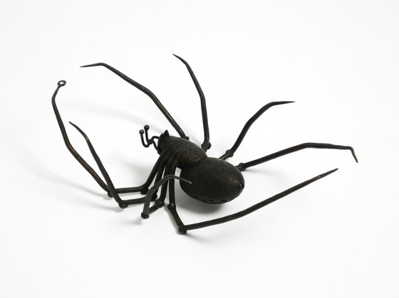 Image 1 of Prachtige Italiaanse Mid Century Moderne "Spin" wanddecoratie van ijzer