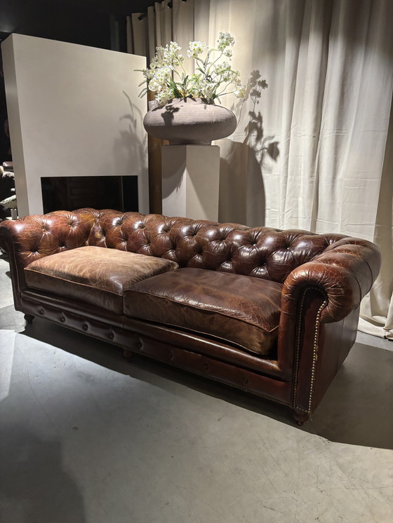 Image 1 of Chesterfield-Sofa von Ralph Lauren, 2,20 m breit