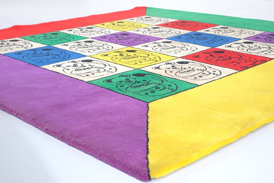Image 1 of  Amazing rug by Jean-Charles de Castelbajac for Ko & Co - 1970s
