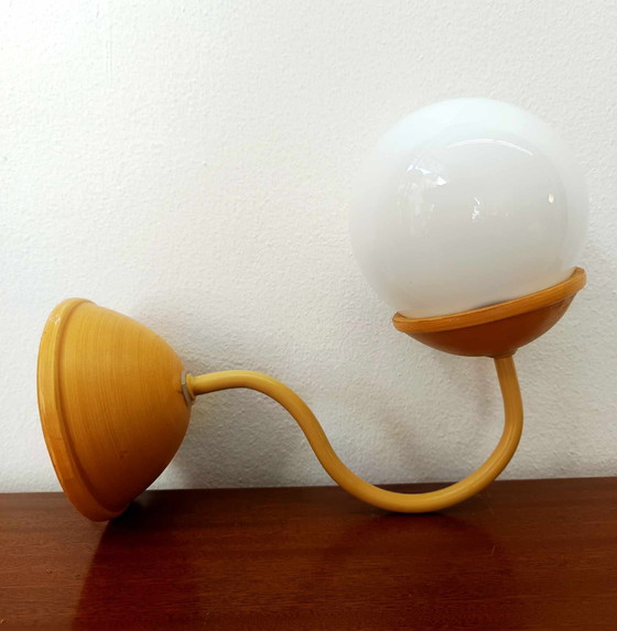 Image 1 of 2x Vintage Ceramic and Opaline Wall Lights