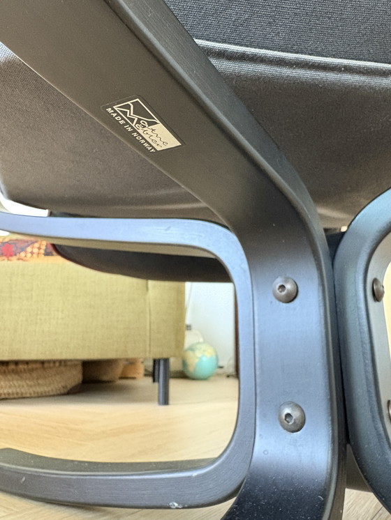 Image 1 of Black Vatne Møbler Falcon chair by Sigurd Ressell, high model