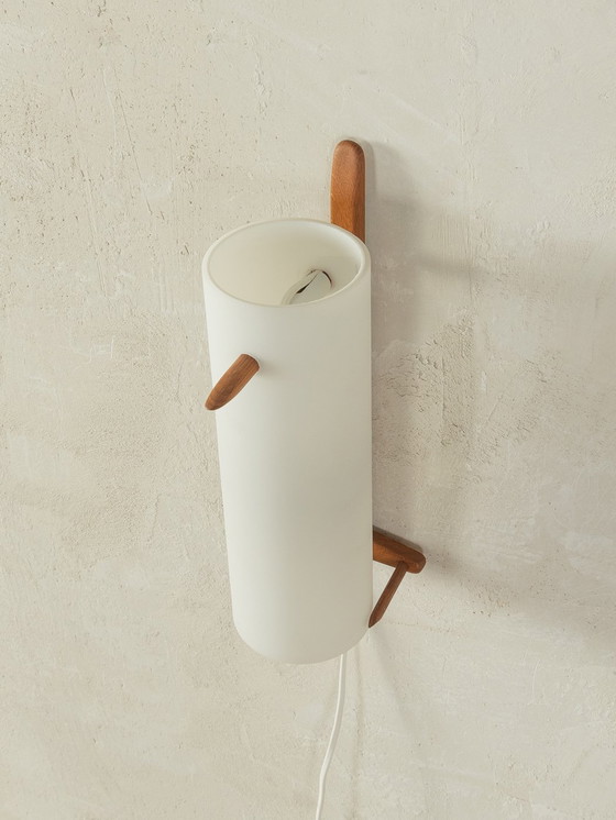 Image 1 of Lampada da parete in legno del 1960, Kristiansson
