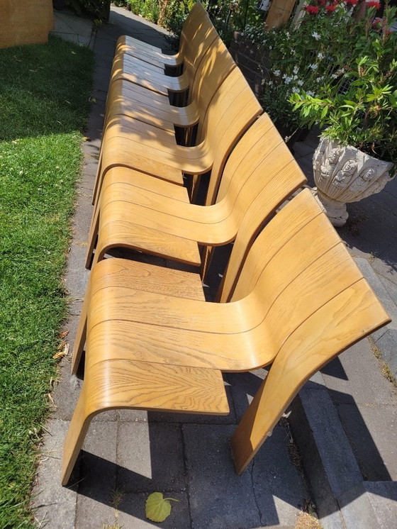 Image 1 of 6 Gijs Bakker strip chairs and table