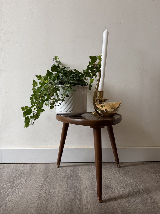 Image 1 of 1970s triangular plant table