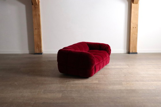 Image 1 of Cini Boeri for Arflex Strips Sofa in velvet, Italy 1968