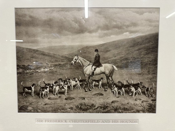Stampa "Sir Frederick Chesterfield and his hounds" – Arte, Vetro, Carta (photo 2 of 5)